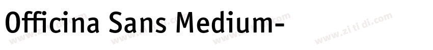 Officina Sans Medium字体转换
